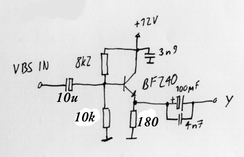 Schaltung Luminanzsignal